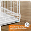 Pet Scene 3in1 Dog Crate 89x64.5x61cm,Dog Kennel Cat Cage Puppy Pen