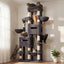 Heybly Cat Tree, 190cm Spacious & Tall Cat Tower for Large Cats, Cat Furniture with Large Top Perch, Solid Base, 2 Cat Condos