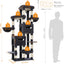 Heybly Cat Tree, 190cm Spacious & Tall Cat Tower for Large Cats, Cat Furniture with Large Top Perch, Solid Base, 2 Cat Condos