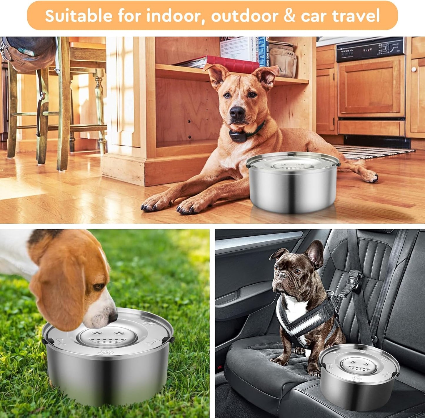 No Spill Dog Water Bowl