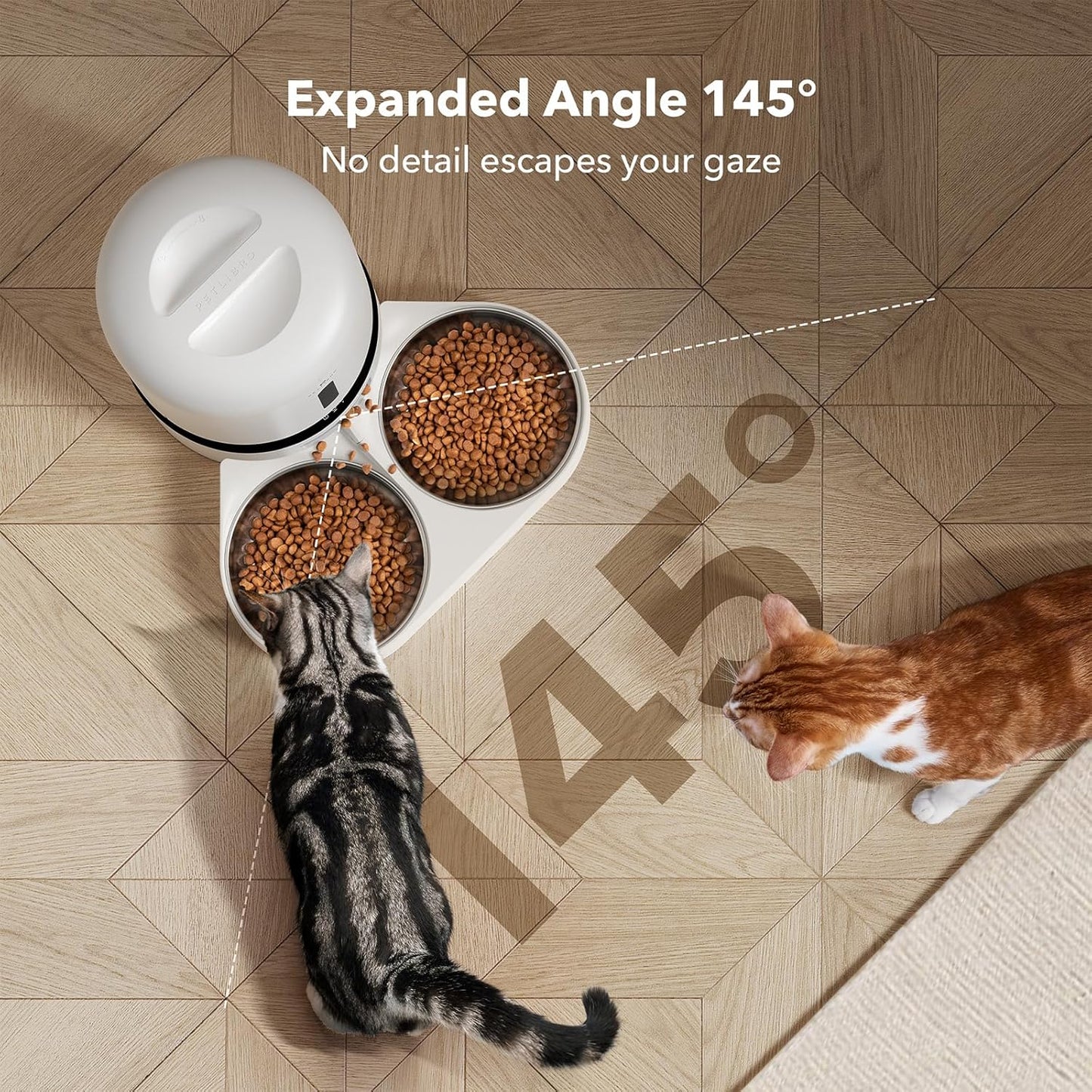 PETLIBRO Automatic Cat Feeder with Camera for Two Cats, 1080P HD Video with Night Vision