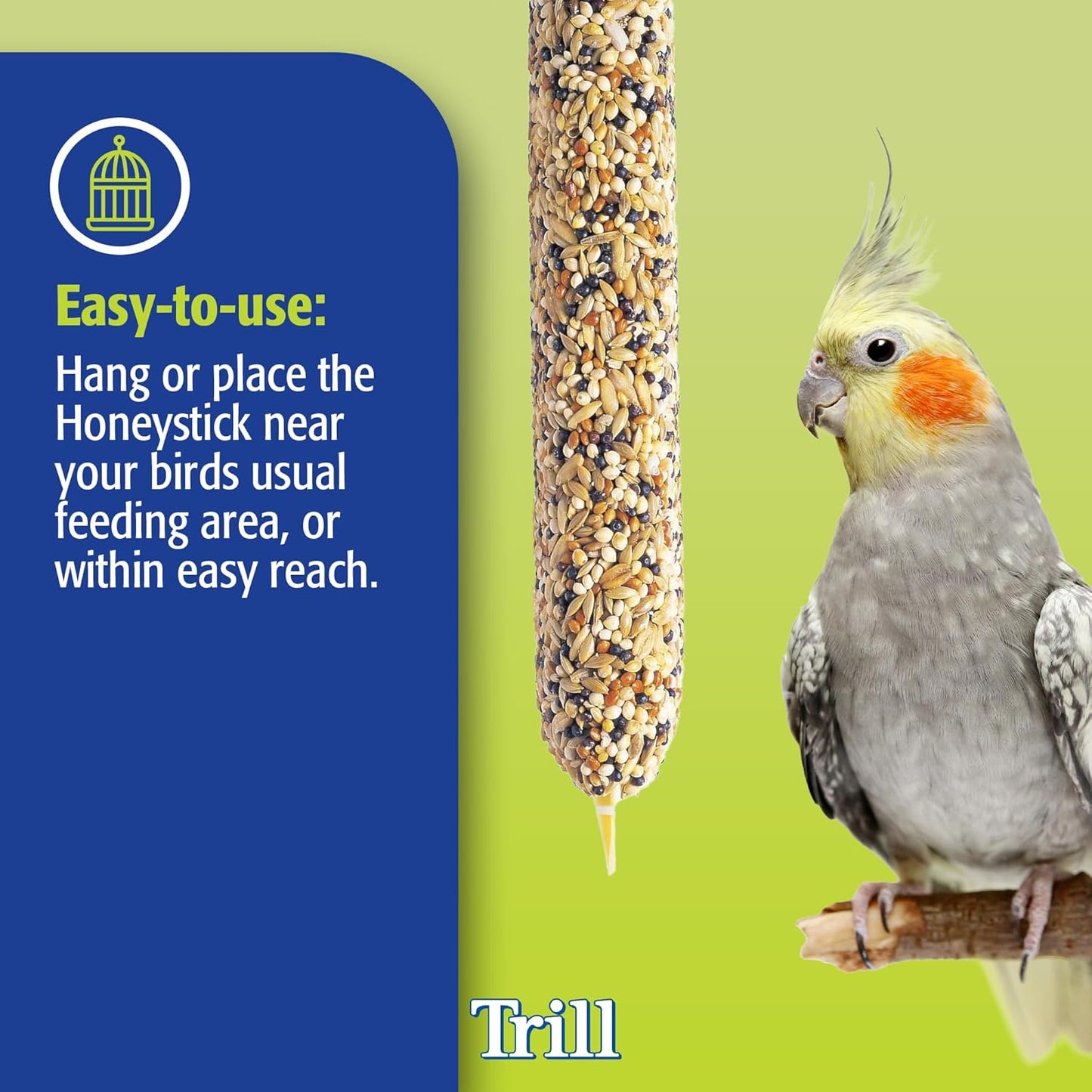 Trill Cockatiel Honey Sticks, 3 Pack – Bird Seed 105g