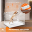 Pet Scene 3in1 Dog Crate 89x64.5x61cm,Dog Kennel Cat Cage Puppy Pen
