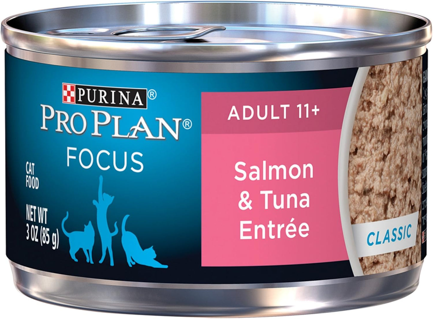 PRO PLAN Adult 11+ Wet Cat Food Salmon & Tuna Entrée 24x85g