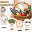 Cat Toys Saury Fish： 5 Pack Catnip Toys with Crinkle Sound and Soft Cotton