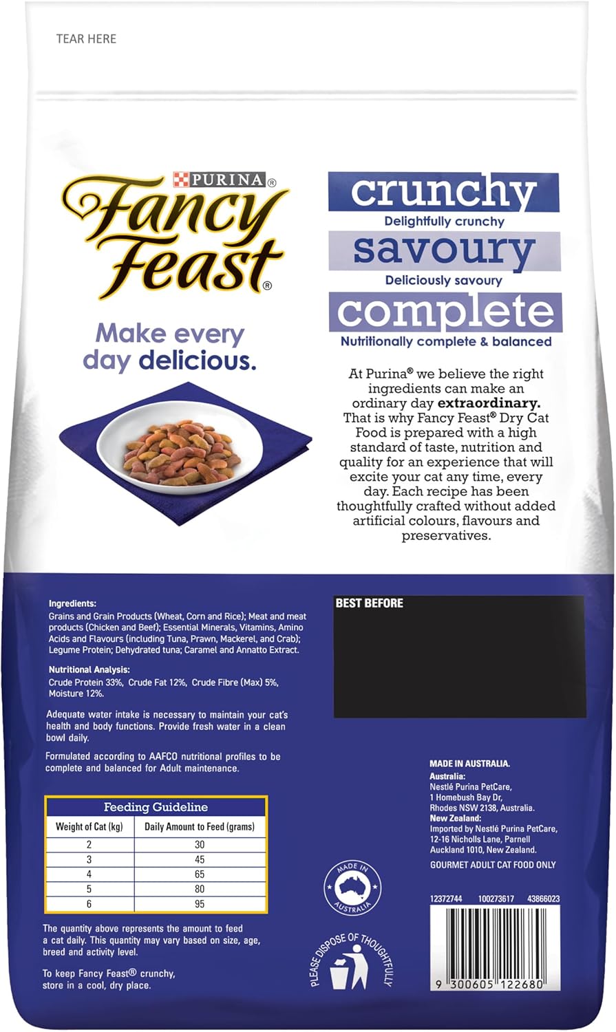 Fancy Feast - Tuna, Prawn, Mackerel & Crab Cat Food, Adult, 1.4 Kg