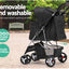 i.Pet Pet Stroller, Double Cat Dog Carrier Backpack Travel Strollers Pram Seat