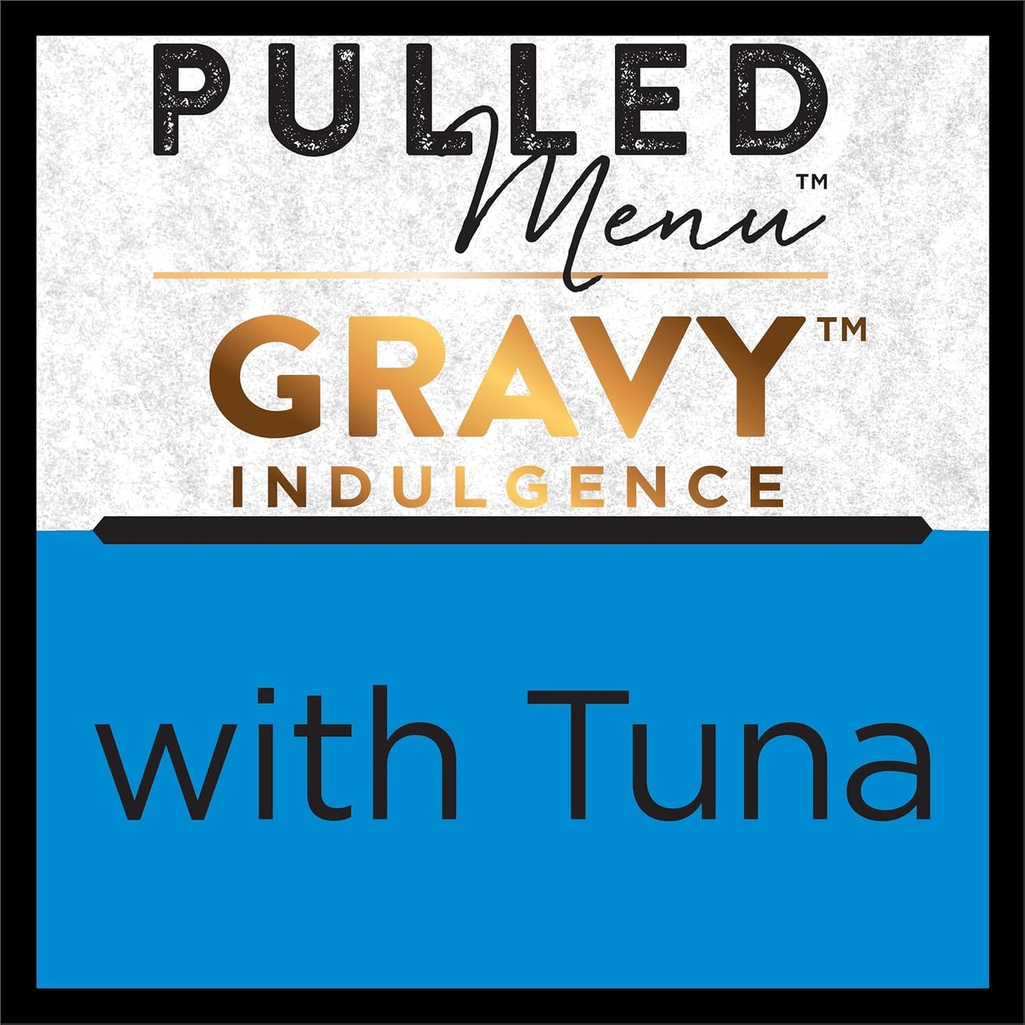 DINE Pulled Menu Adult Wet Cat Food Gravy Indulgence with Tuna 7 x 85g, 6 Pack (42 Trays)
