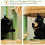 PAWZ Road Cat Tree, 181cm Cat Tower for Indoor Large Cats, Cat Furniture with 2 Spacious Cat Condo, Large Top Perch,2 Hammock(Dia=35cm), 2 Round Perches,Sisal Covered Scratching Post.Grey