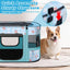 Foldable Dog Playpen Indoor,Expandable Puppy Playpen,(S 27"L x 19"W x 17"H, Blue)