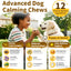 Calming Chews for Dogs – 12-in-1 Dog Calming Treats with Herbal & Vitamins, Relaxation, Focus & Behavior Support for Anxiety, Separation, Barking, Travel, Stress, Upgraded Bacon Flavor, 90 Ct