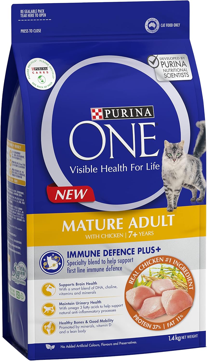 PURINA ONE Mature Adult 7+ Dry Cat Food Chicken 1.4kg