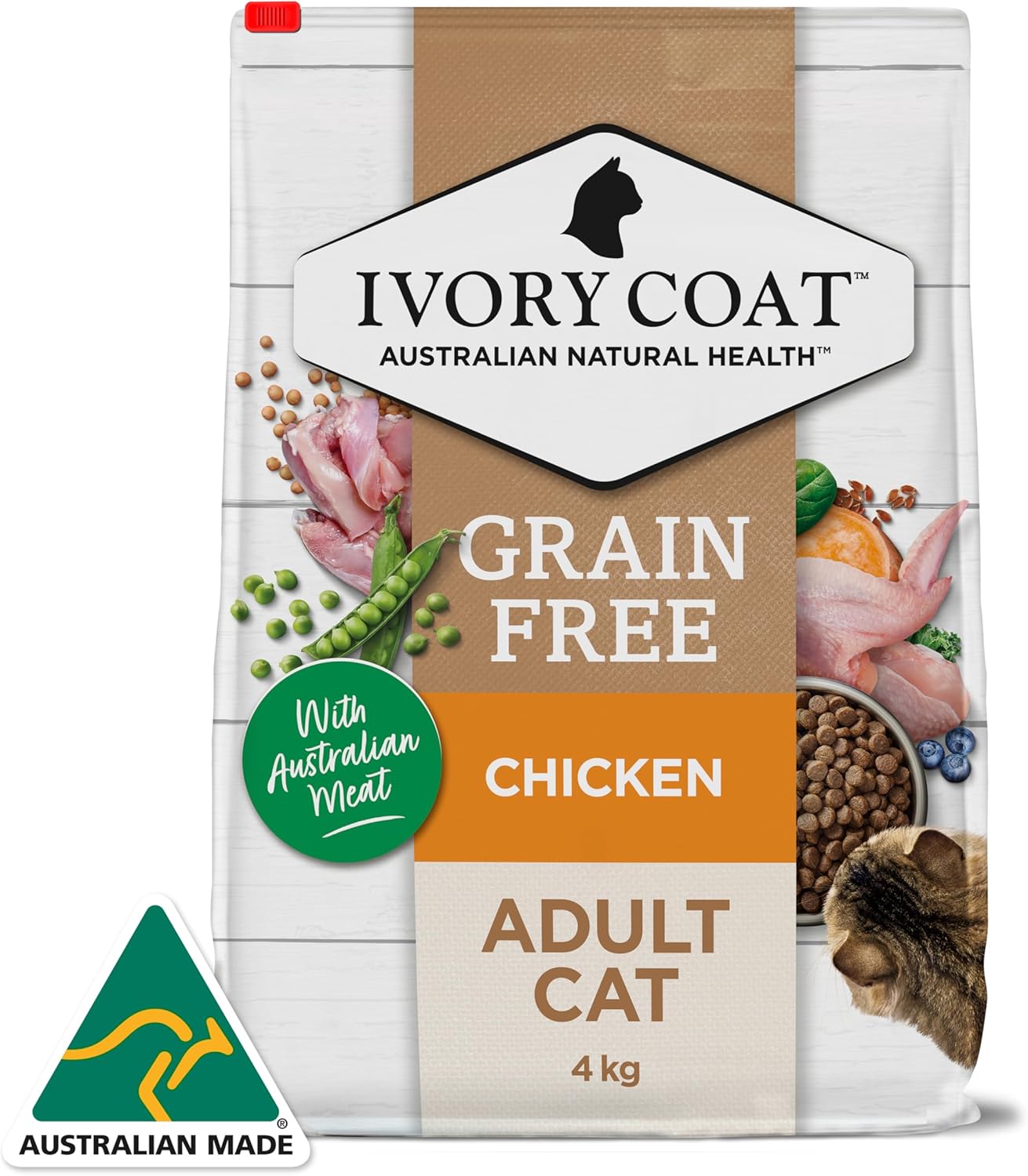 IVORY COAT ADULT CAT CHICKEN WITH COCONUT OIL 4KG