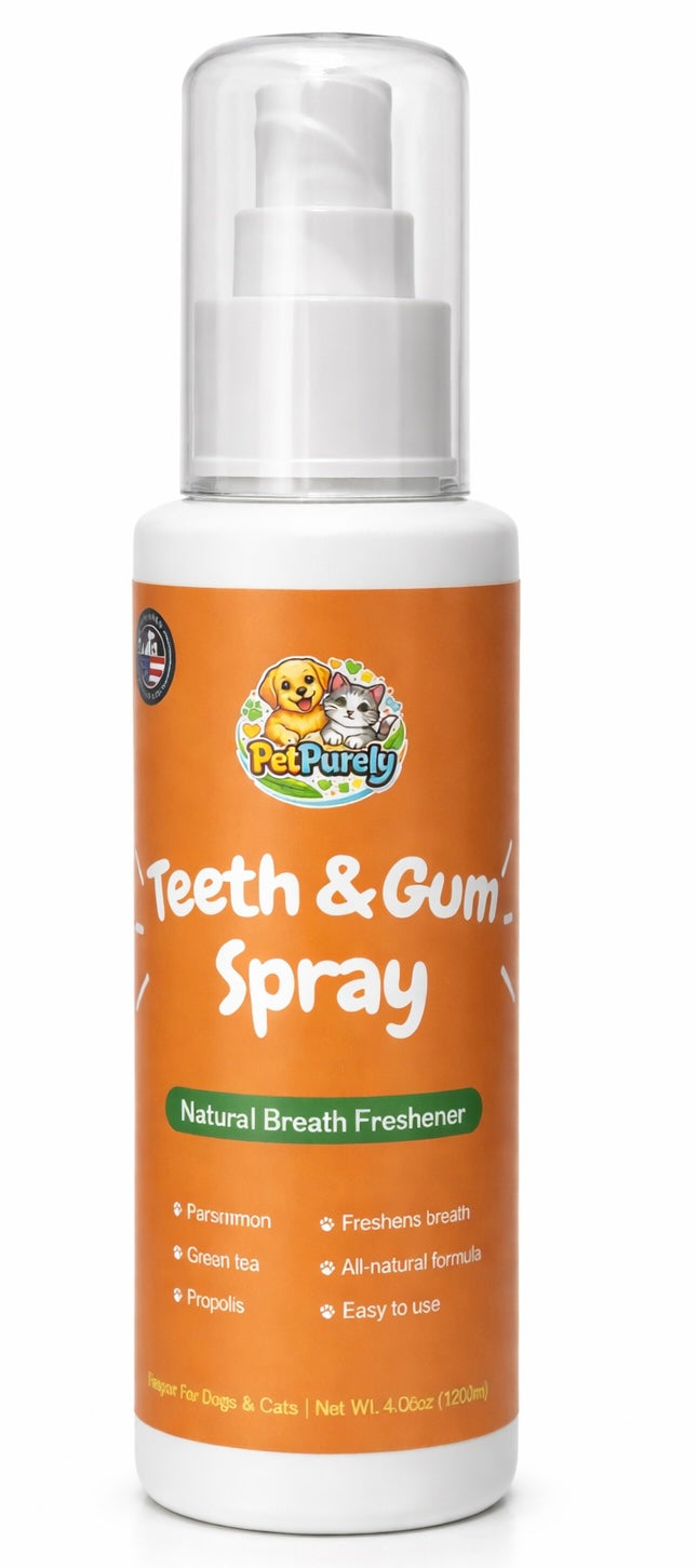 Teeth & Gum Dog Breath Spray for Pets Mouth,Cat & Dog Breath Freshener Helps with Tartar & Caries – Plaque Remover for Daily Use