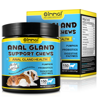 Anal Gland Support Chews for Dogs – Digestive & Bowel Health Formula