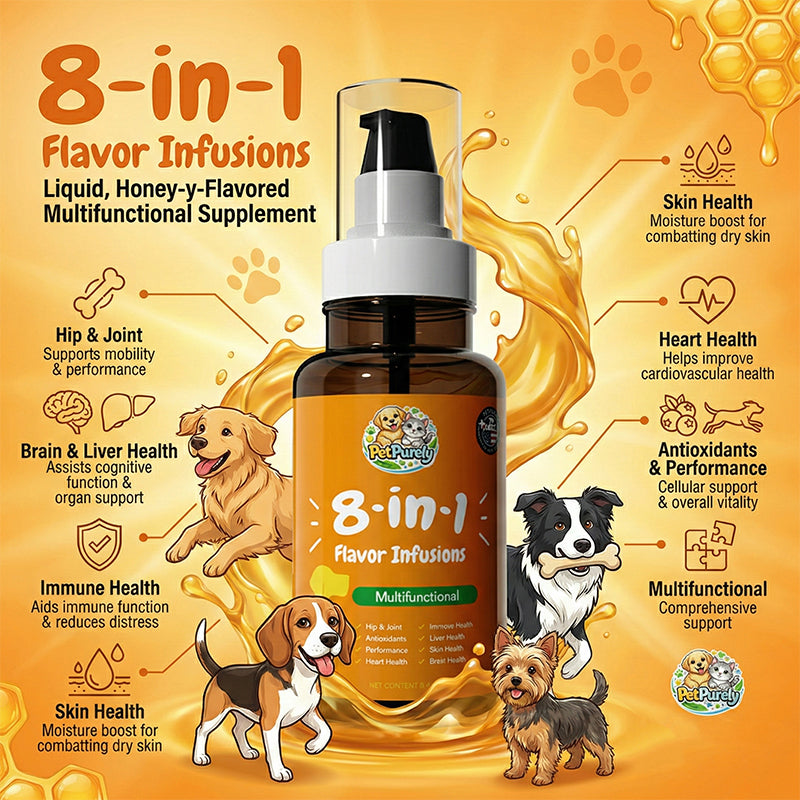 Pet Purely 8 in 1 Dog Multivitamin for hip and joint,immune system,brain health