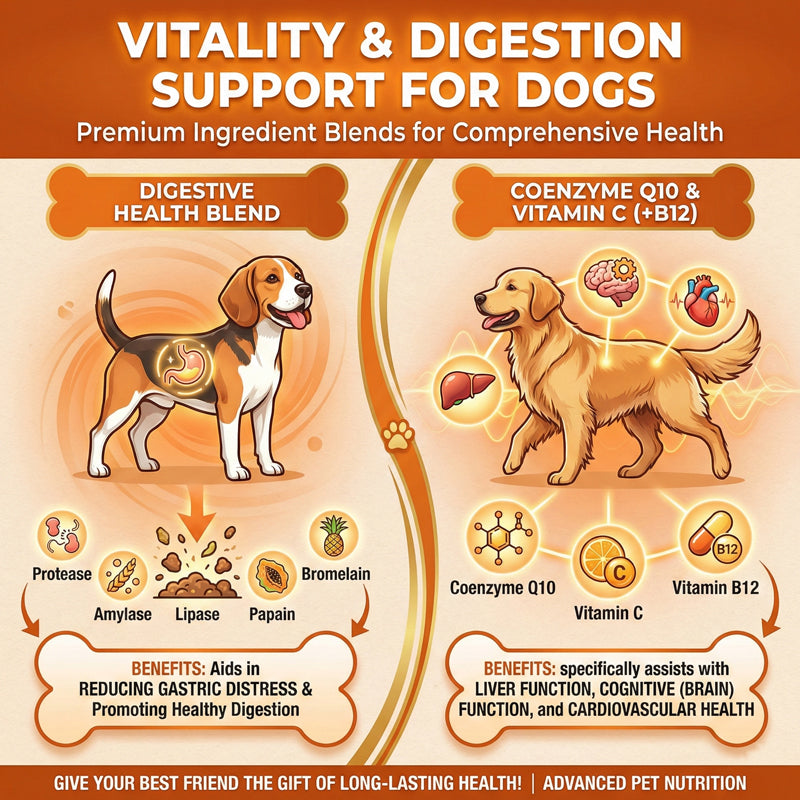 Pet Purely 8 in 1 Dog Multivitamin for hip and joint,immune system,brain health