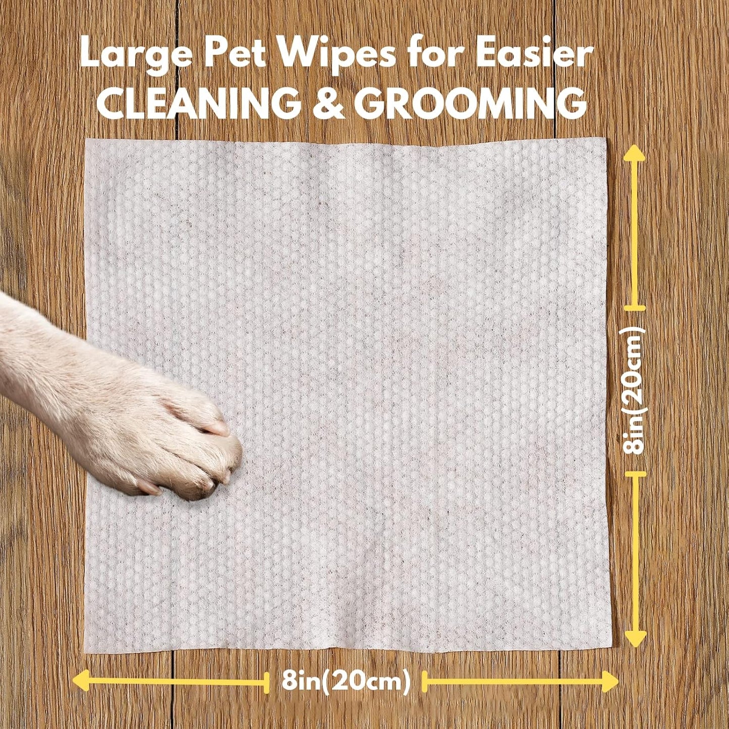 VIETDAI Dog Wipes Pet Wipes for Dogs & Cats Big Thick Large Multipurpose Cleaning