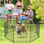 ADVWIN 8 Panel 24" Dog Playpen, Foldable Pet Fence Dog for Puppy Rabbit