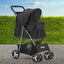 i.Pet Pet Stroller, Double Cat Dog Carrier Backpack Travel Strollers Pram Seat