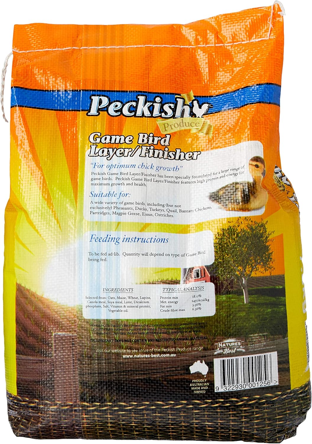 Peckish Game Bird Layer/Finisher, 7.5kg