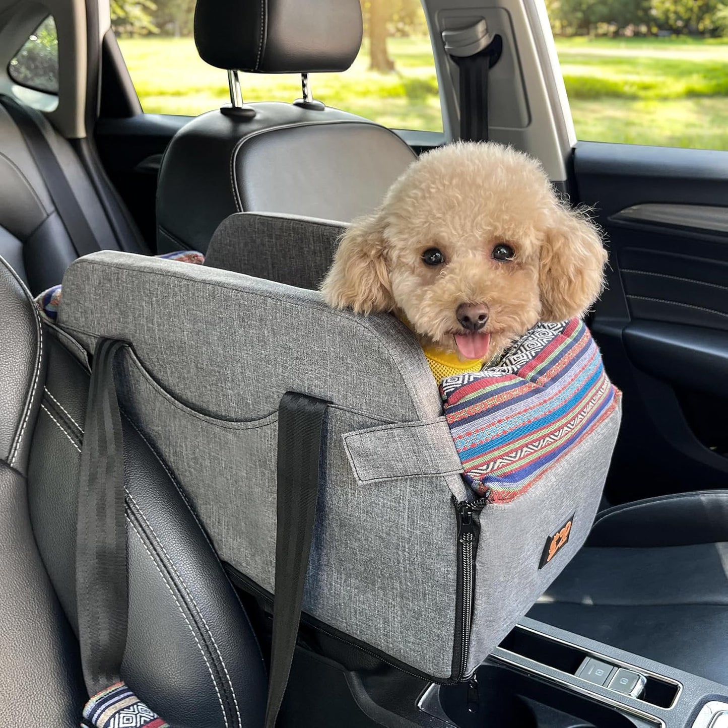 Console Dog Car Seat, Small Dog Booster Seat