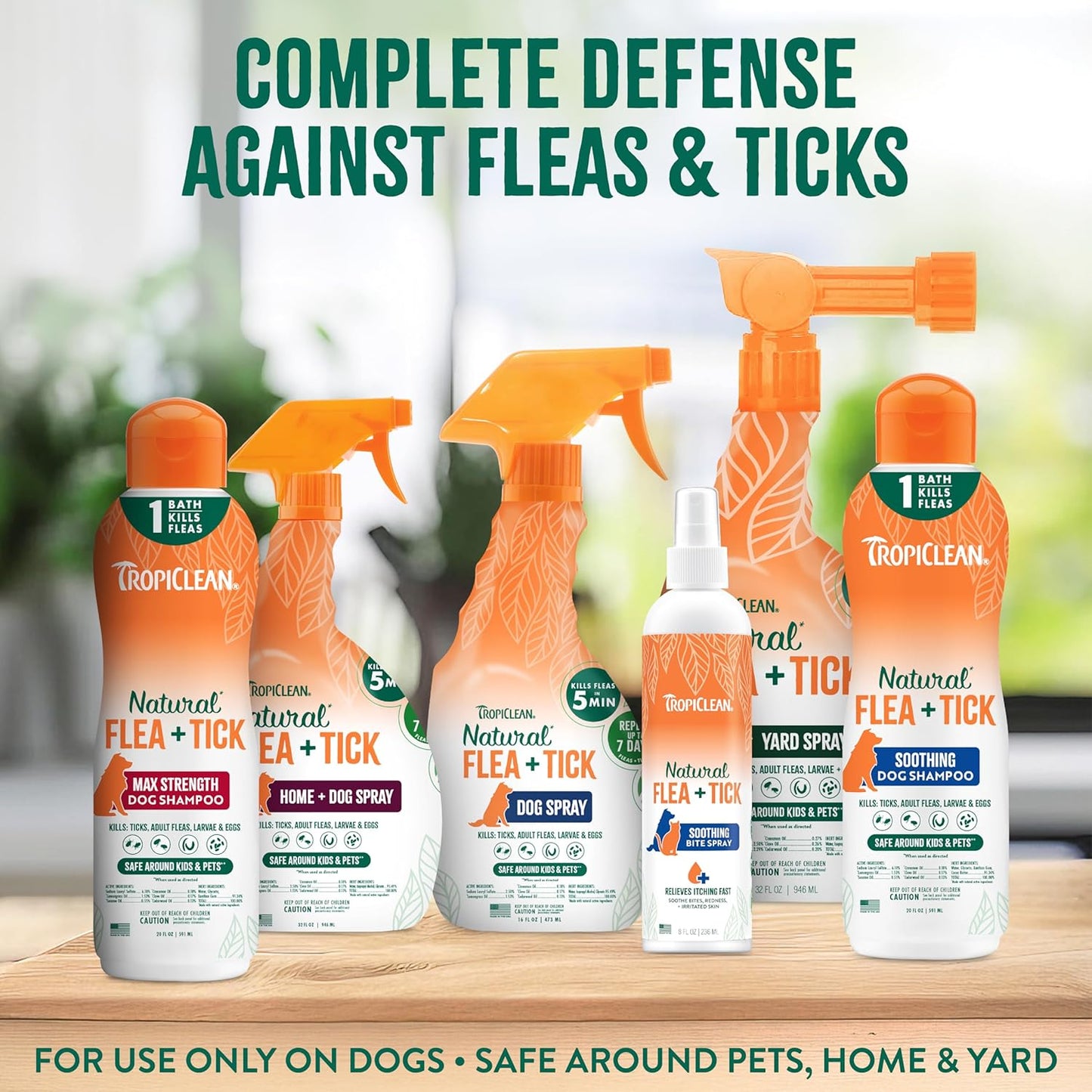 TropiClean Max Strength Flea and Tick Shampoo Treatment for Dogs,Made in USA, 20oz