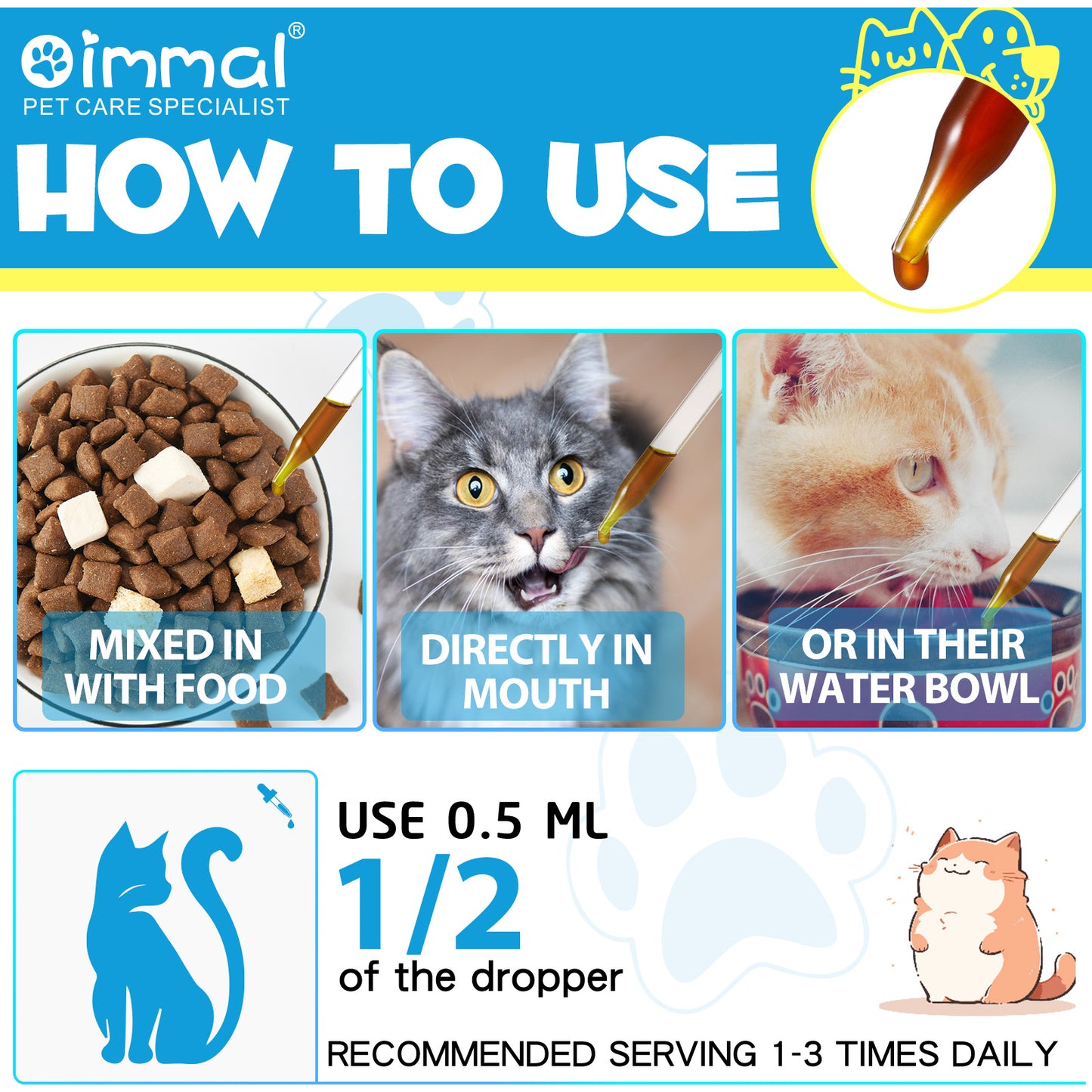Kennel Cough Relief Drops for Cats – Respiratory & Immune Support Formula 60ml
