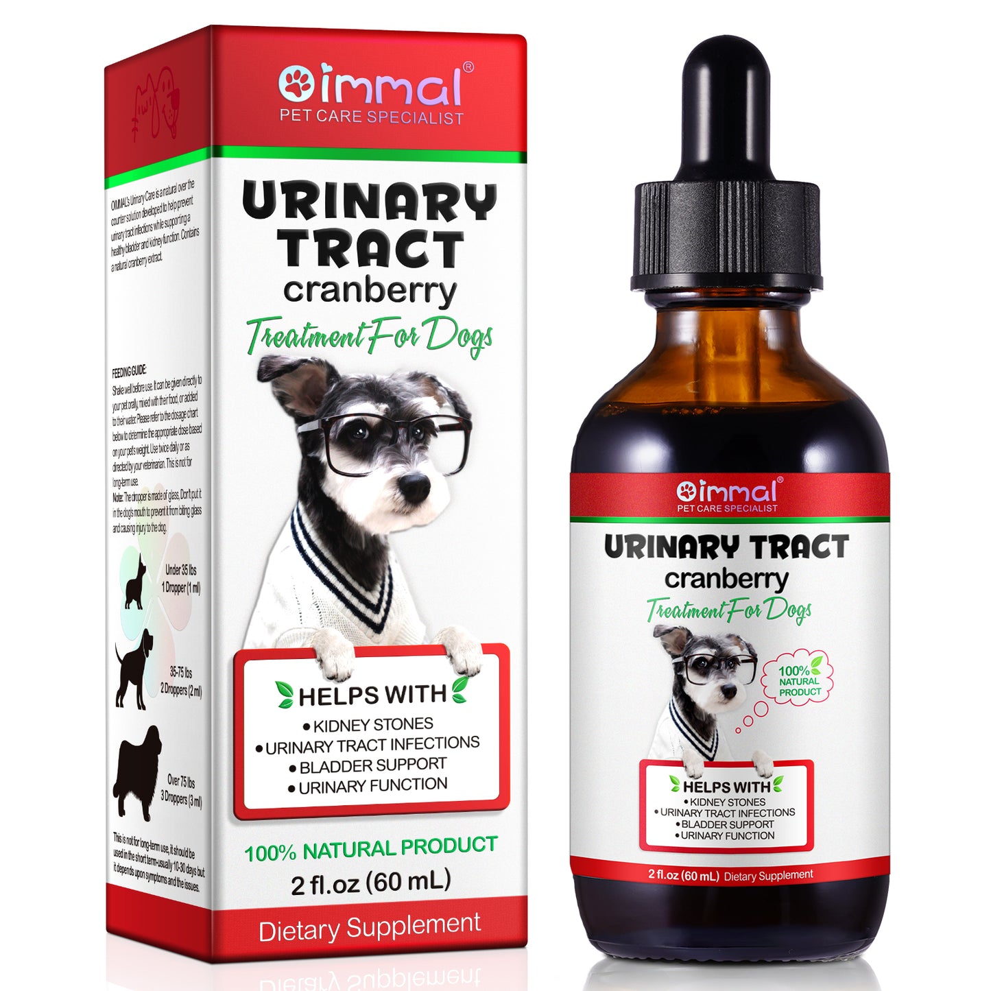 Cranberry Urinary Tract Support for Dogs – Bladder & Kidney Health Drops