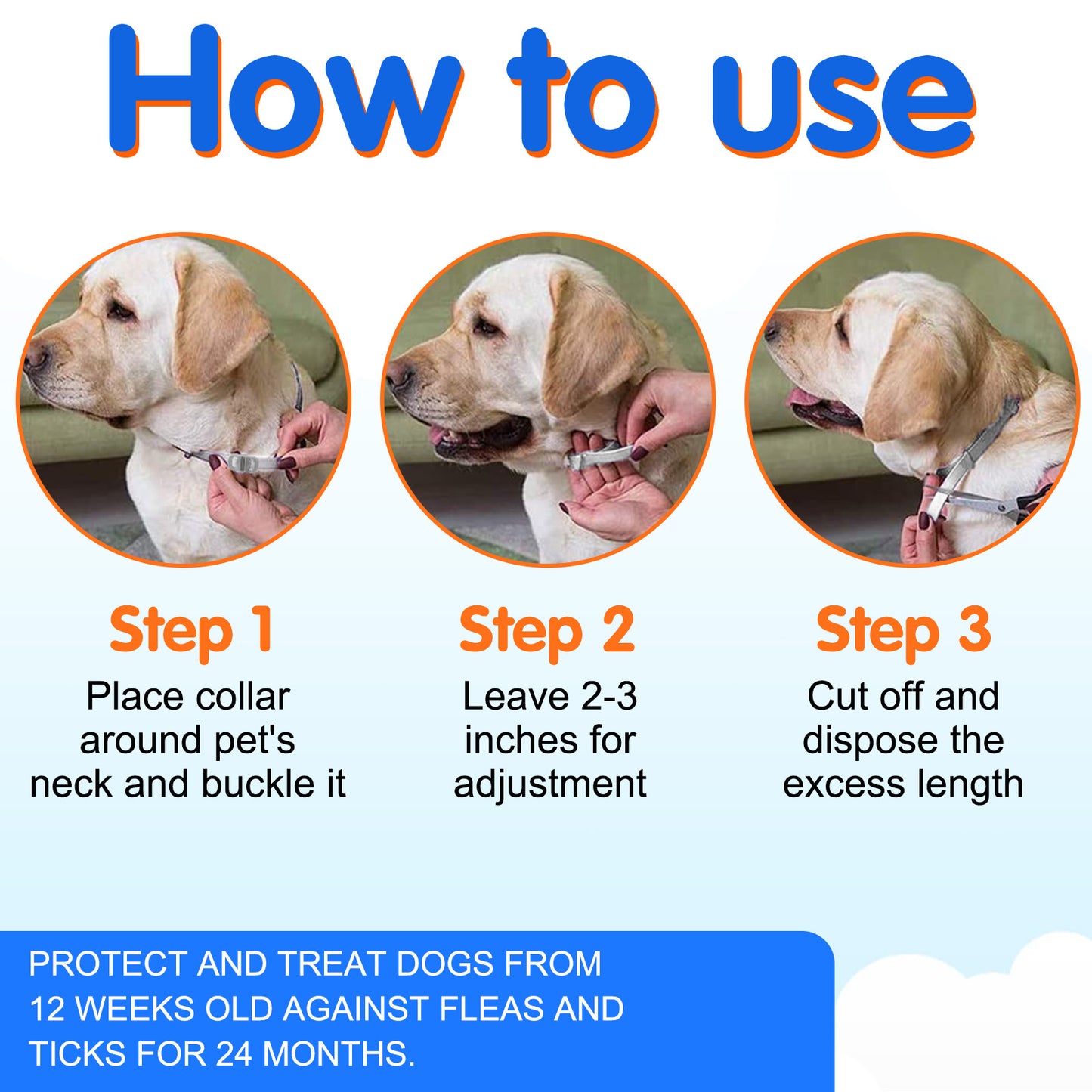 Flea & Tick Collar for Dogs – Long-Lasting Pest Protection, Waterproof & Adjustable