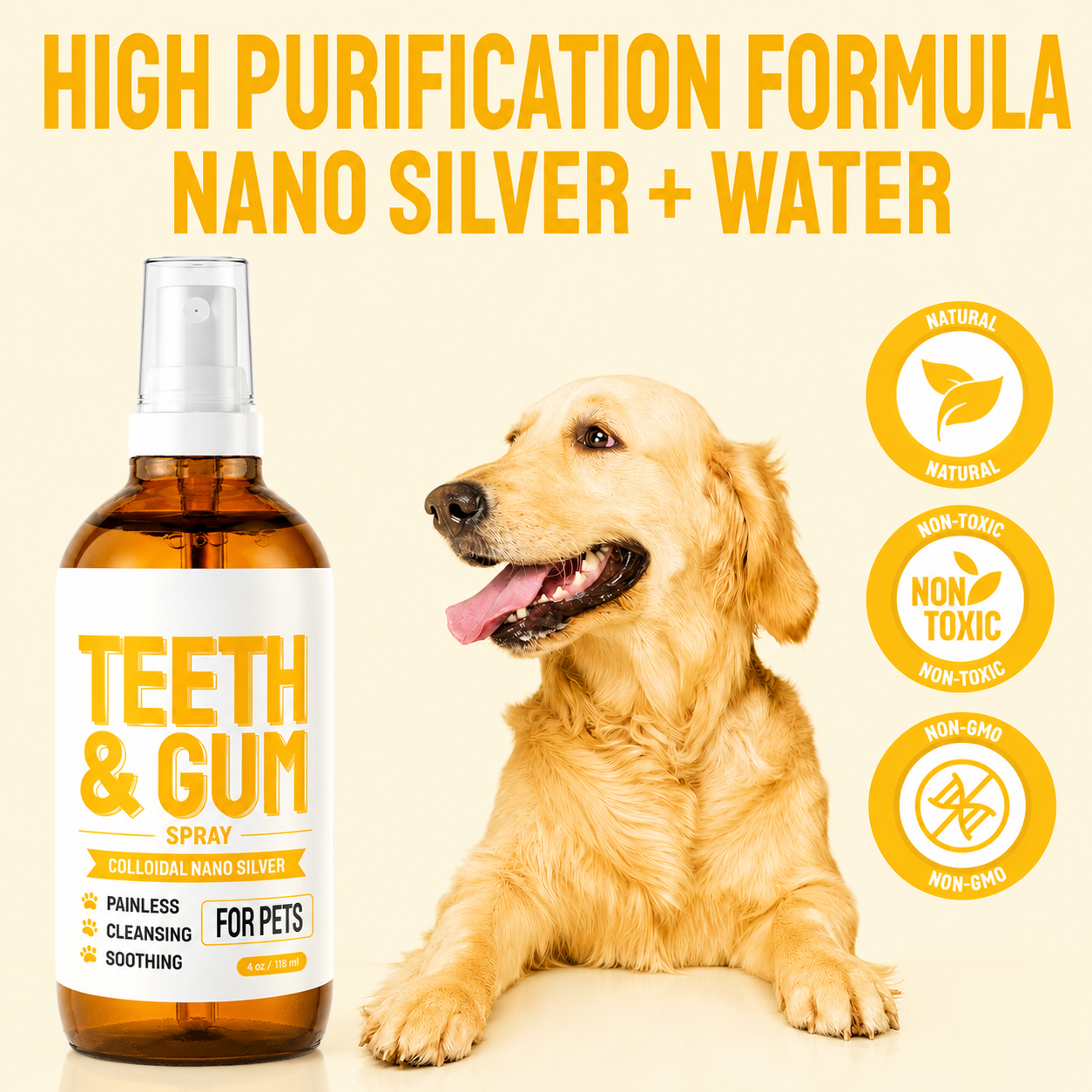 Pet Dental Care Spray – Gentle Daily Oral Hygiene for Dogs & Cats