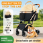 Luxury Detachable Pet Stroller for Small to medium Dogs & Cats – Lightweight Foldable Travel Carrier with Shock-Absorbing Wheels & One-Button Fold
