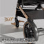 2 - in - 1 Foldable Pet Stroller, Detachable Carrier for Small Dogs/Cats, Lightweight & Breathable, Khaki/Pink, Ideal for Outdoor Trips
