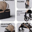 2 - in - 1 Foldable Pet Stroller, Detachable Carrier for Small Dogs/Cats, Lightweight & Breathable, Khaki/Pink, Ideal for Outdoor Trips