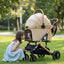 Luxury Pet Stroller with Spacious Comfort, Built- In Cooling Fan & Detachable Travel Basket for Smooth All-Season Adventures,Beige Colour