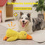 Mellow Dog Calming Duck, 2026 New Yellow Duck Dog Toy, The Mellow Ducks Calming Pillow, Dogs Ducks Toy with Quacking Sound for Indoor Dogs