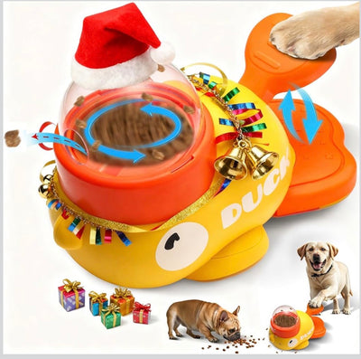Interactive Dog Toys Food Puzzle Slow Feeder, Cat Treat Dispenser Toy Duck-Shaped Enrichment Toy for Small Medium Dogs and Cats, IQ Training and Exercise Small Animal Bowls