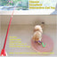 Interactive Cat Toy 2PCS Retractable Wand Toy and 9PCS Cat Feather Toys Refills, Funny Kitten Toys Cat Fishing Pole Toy for Bored Indoor Cats Chase and Exercise