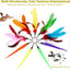 Interactive Cat Toy 2PCS Retractable Wand Toy and 9PCS Cat Feather Toys Refills, Funny Kitten Toys Cat Fishing Pole Toy for Bored Indoor Cats Chase and Exercise