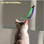 Interactive Cat Toy 2PCS Retractable Wand Toy and 9PCS Cat Feather Toys Refills, Funny Kitten Toys Cat Fishing Pole Toy for Bored Indoor Cats Chase and Exercise
