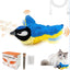 Interactive Flapping Bird Cat Toy with Catnip, Touch Activated Rechargeable, Musical Sound