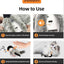 Interactive Flapping Bird Cat Toy with Catnip, Touch Activated Rechargeable, Musical Sound