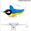 Interactive Flapping Bird Cat Toy with Catnip, Touch Activated Rechargeable, Musical Sound