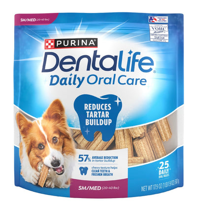 Dentalife Small & Medium Dog Treats 25 pack