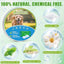 Natural Flea and Tick Prevention Dog Tag – Waterproof Collar Pendant with 4 Extra Refills, Green, Safe for All Breeds
