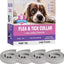 Flea Collar for Dogs 4 Pack 8 Months Long-Term Protection Natural Waterproof Adjustable Size Suitable for Small Medium and Large Dog