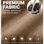 Large Dog Stroller Foldable Pet Pram with Mesh Windows Coffee Brown