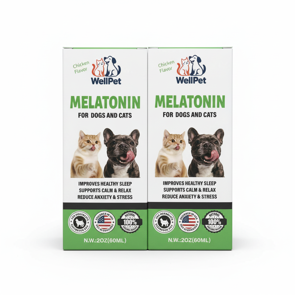 Melatonin for Dogs & Cats – Calm, Relaxation & Better Sleep (2-Pack)