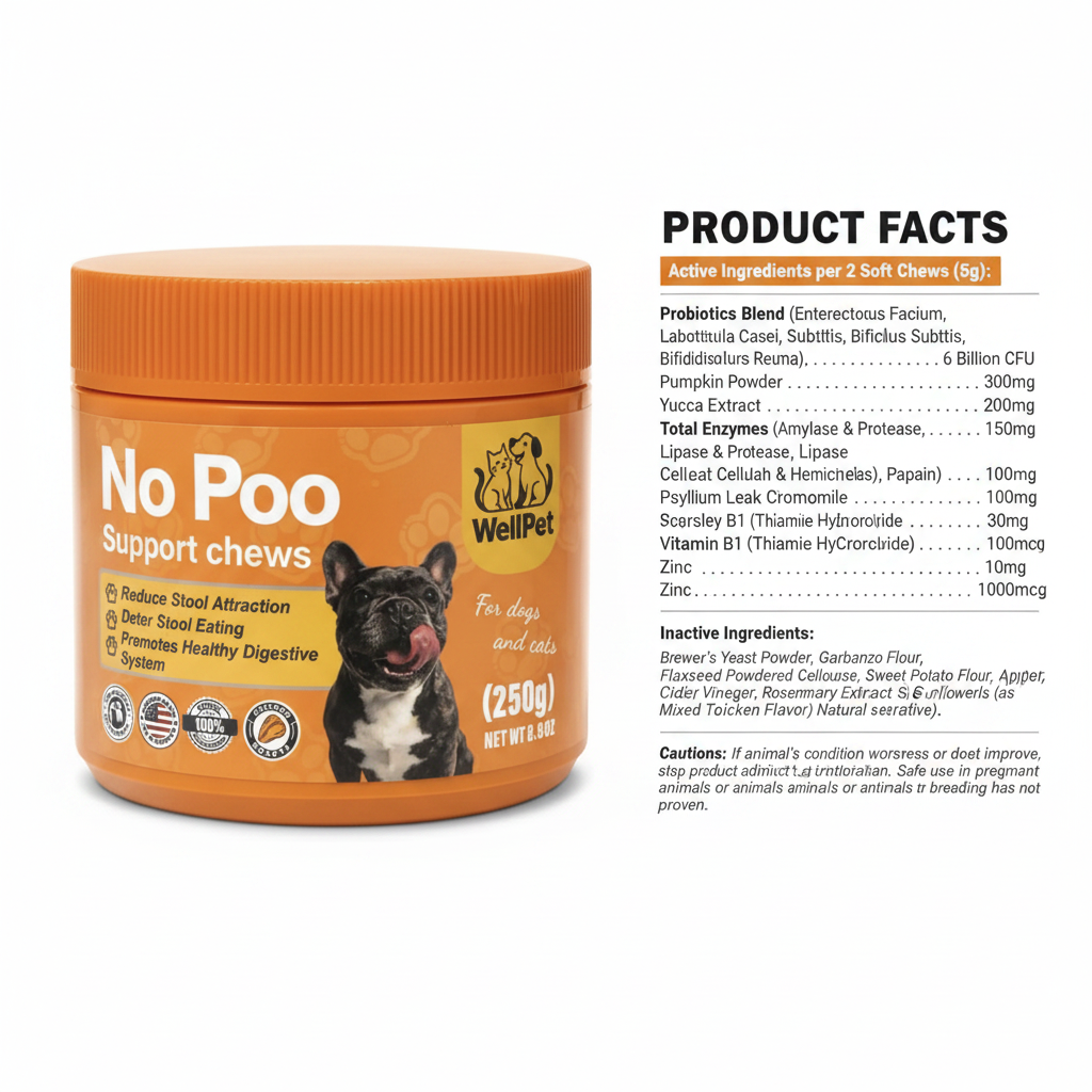 No Poo Support Chews — Proven digestive support for cats and dogs