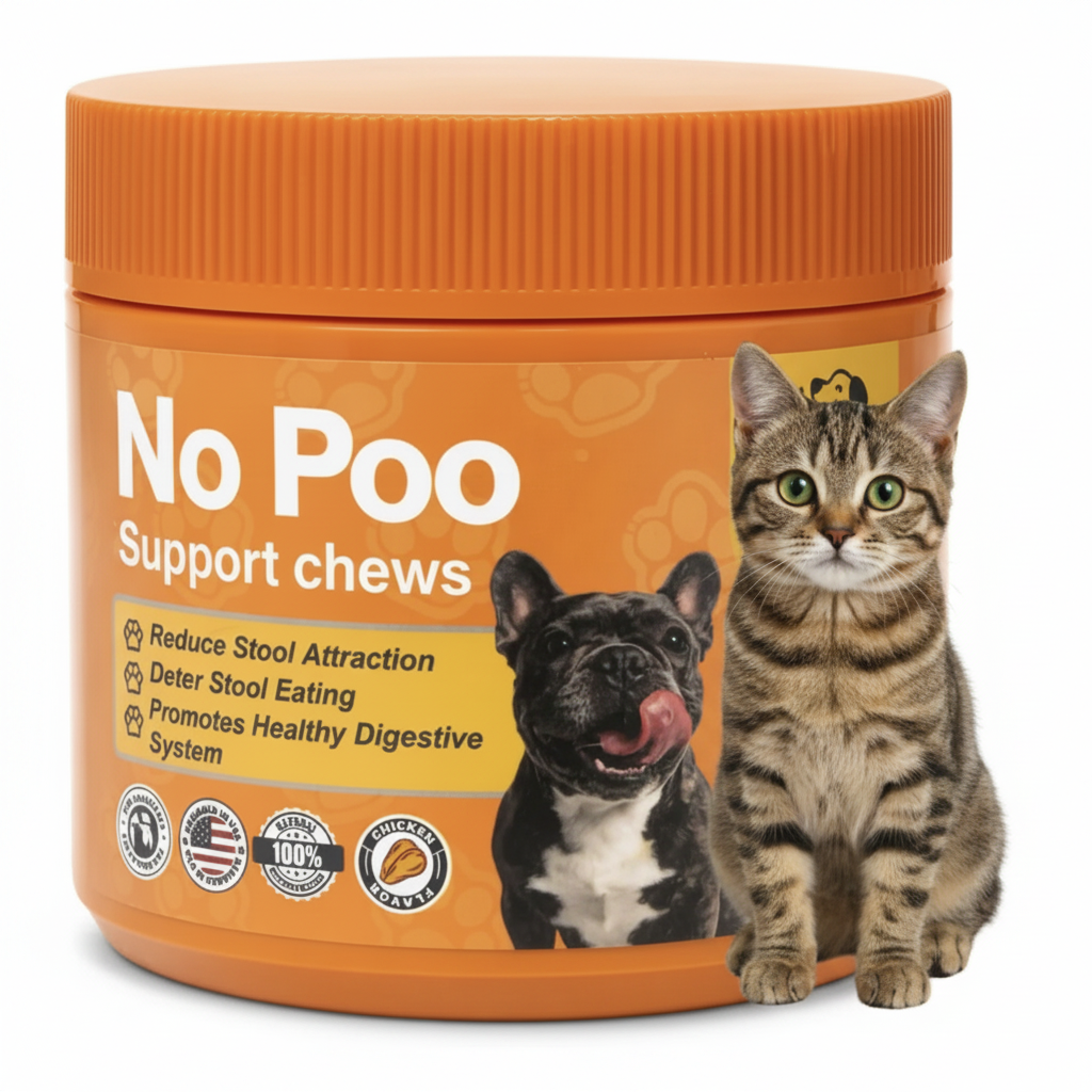 No Poo Support Chews — Proven digestive support for cats and dogs